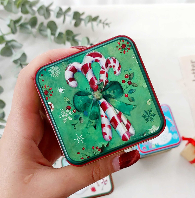 قوطی مربع کریسمسی کد ۶