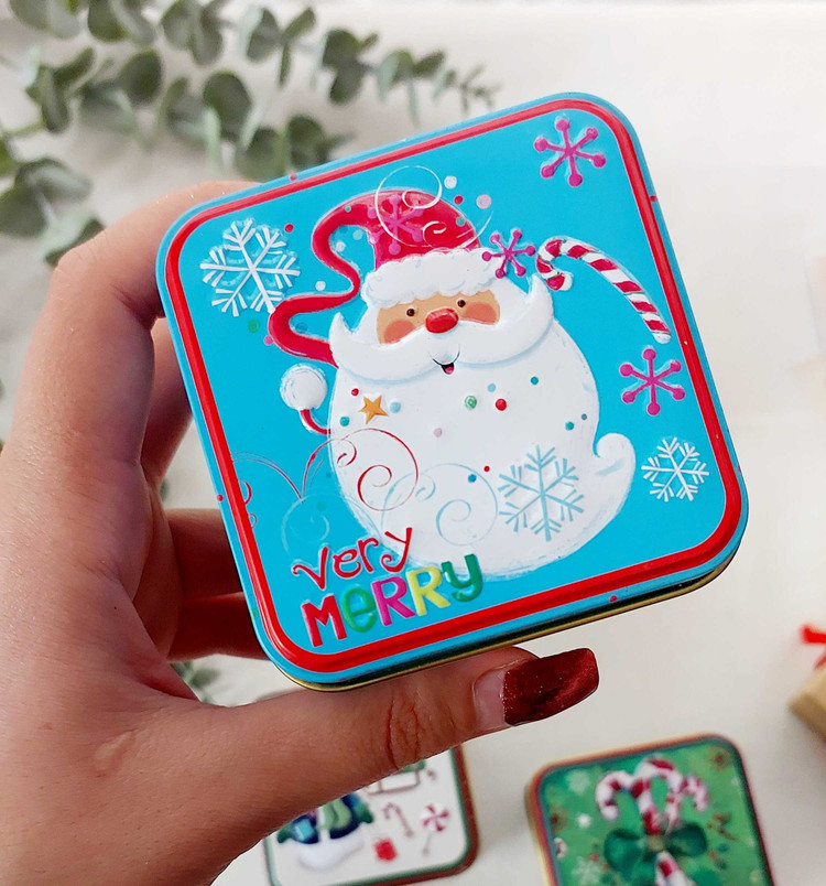 قوطی مربع کریسمسی کد ۶
