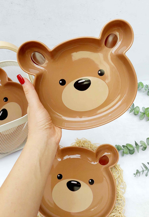 بشقاب سرامیکی بزرگ تدی🧸