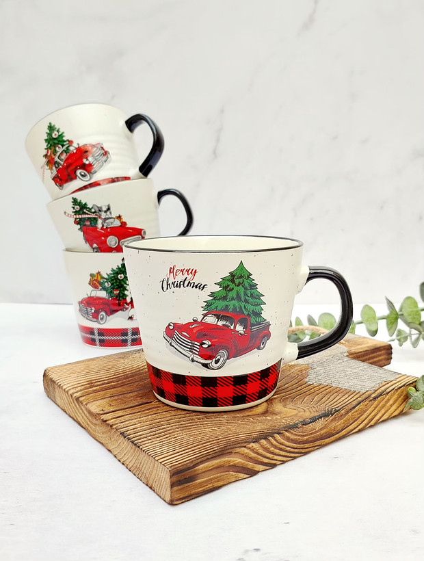 ماگ بزرگ سرامیکی برند saida کریسمسی