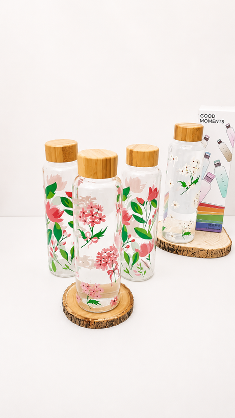 بطری حرارتی پیرکس گل