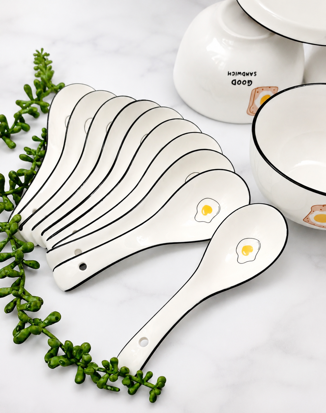 قاشق سرامیکی تخم مرغ🍳